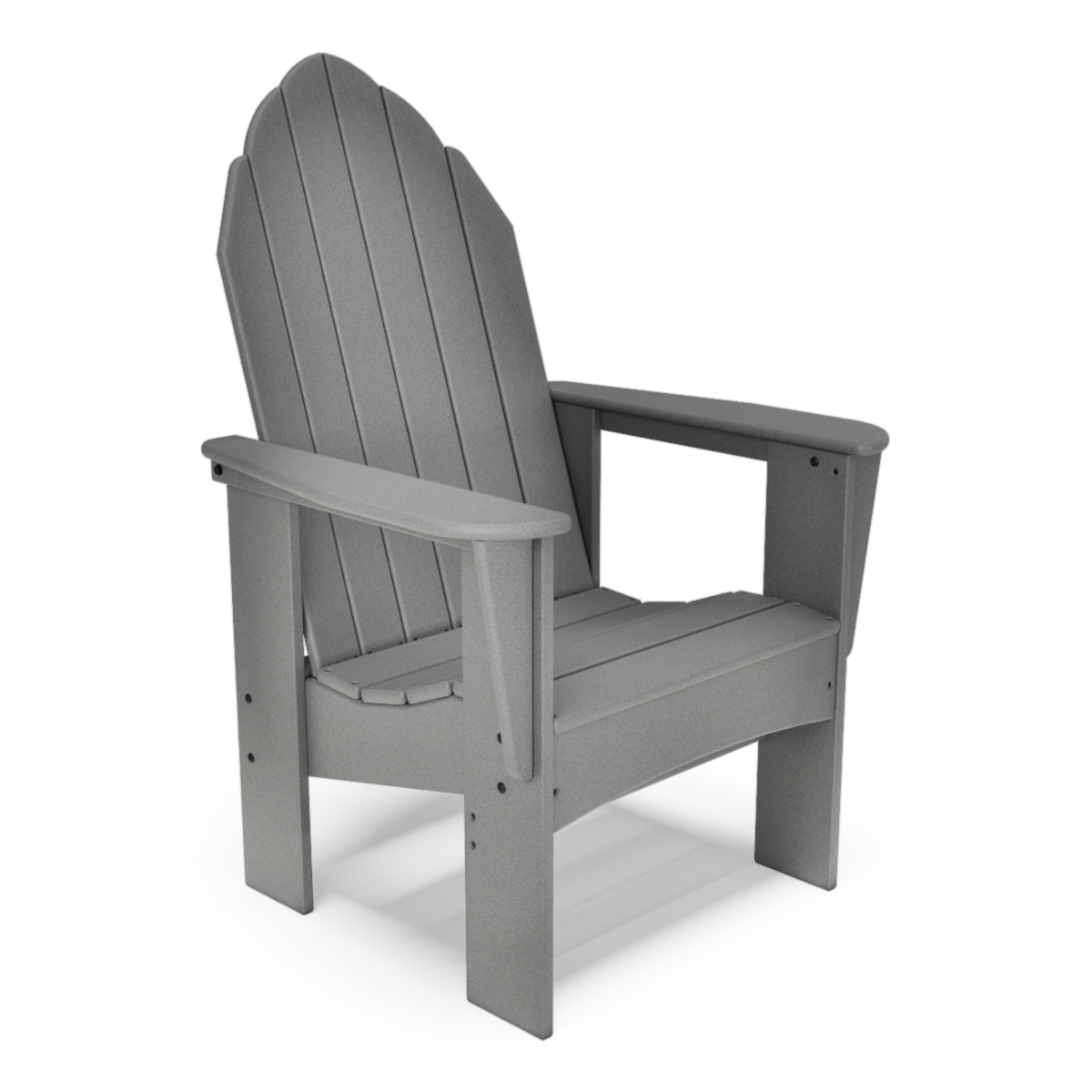Traditional King Adirondack Chair With Raised & Upright Seat