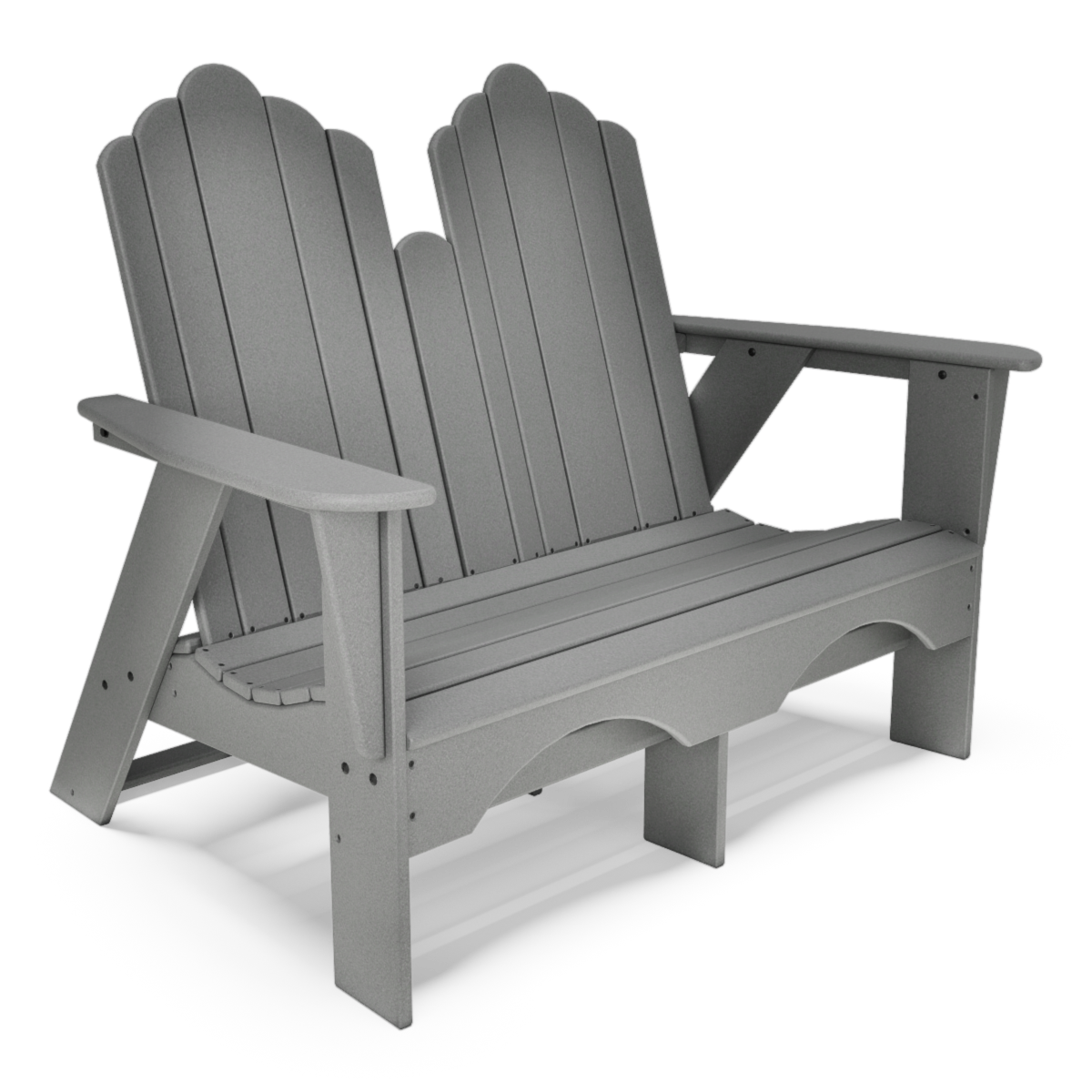 Backyard Adirondack Settee With Traditional Seat