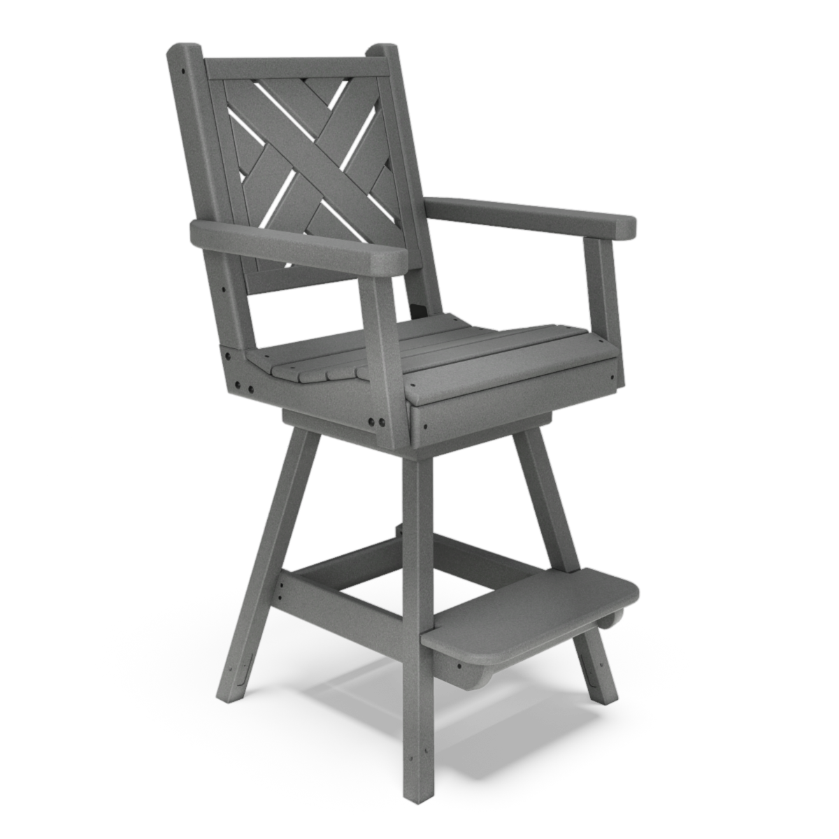 20" Chippendale Bar-Height Swivel-Flex Chair