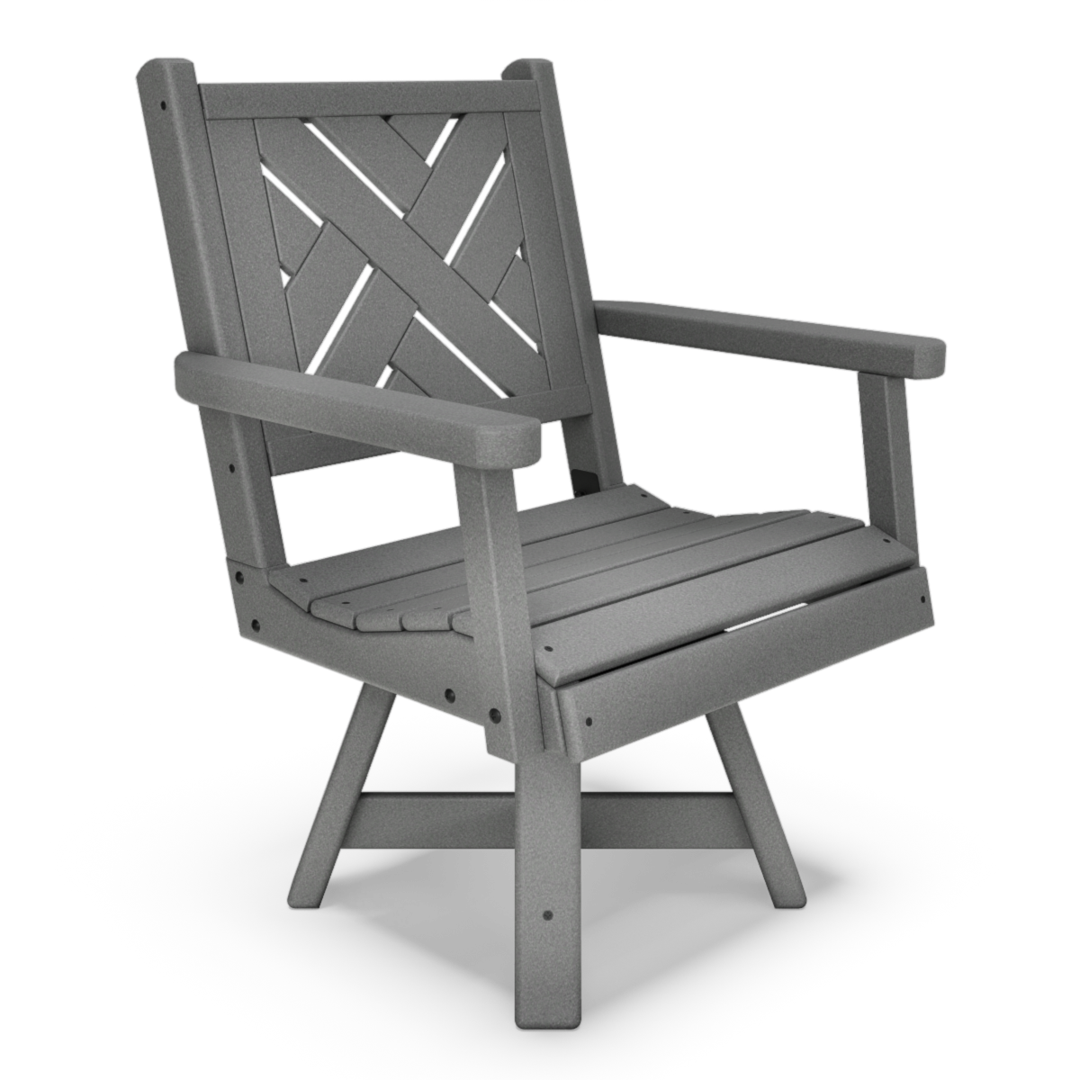 22" Chippendale Dining-Height Swivel Chair