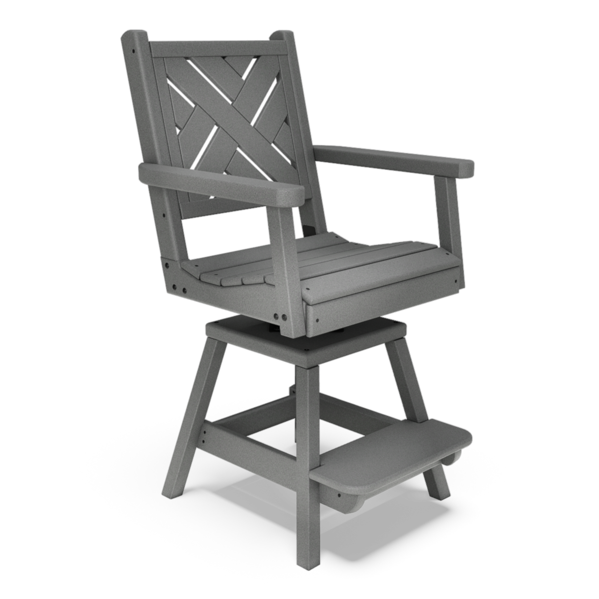 20" Chippendale Counter-Height Swivel-Flex Chair