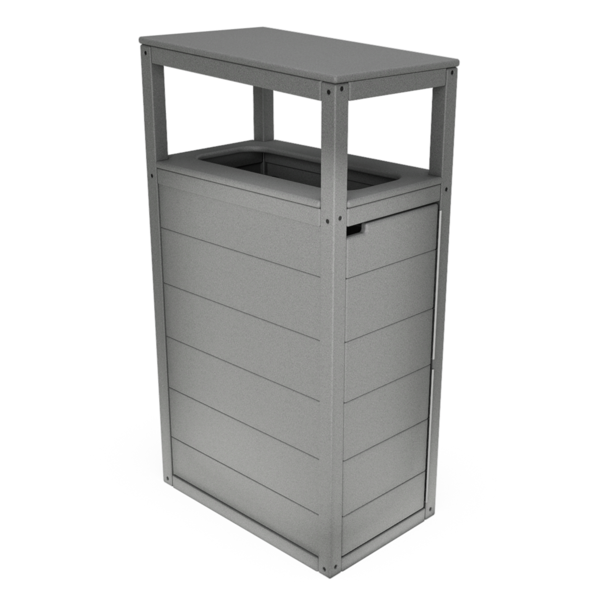 Latitude Single Trash Receptacle
