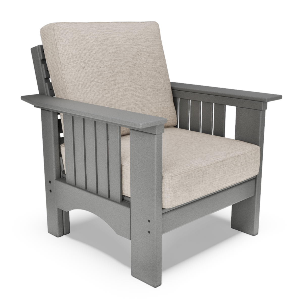 Deep Seat Chair With Mission Arms