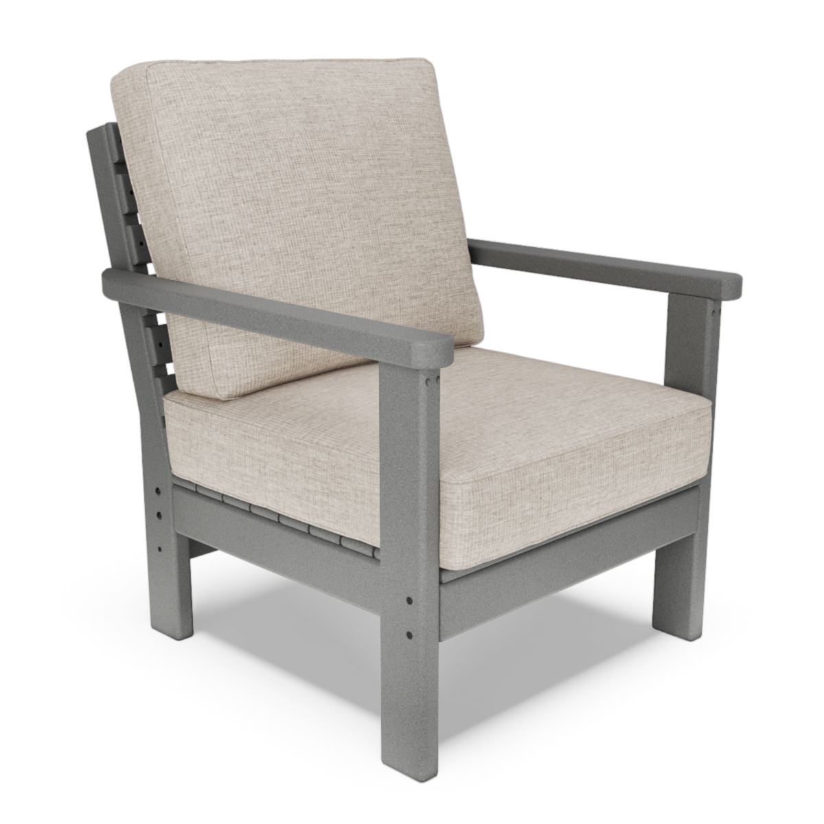Deep Seat Stationary Chair With Standard Arms