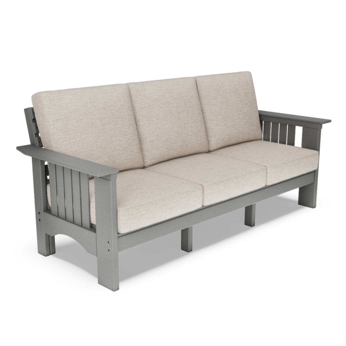 Deep Seat Couch With Mission Arms