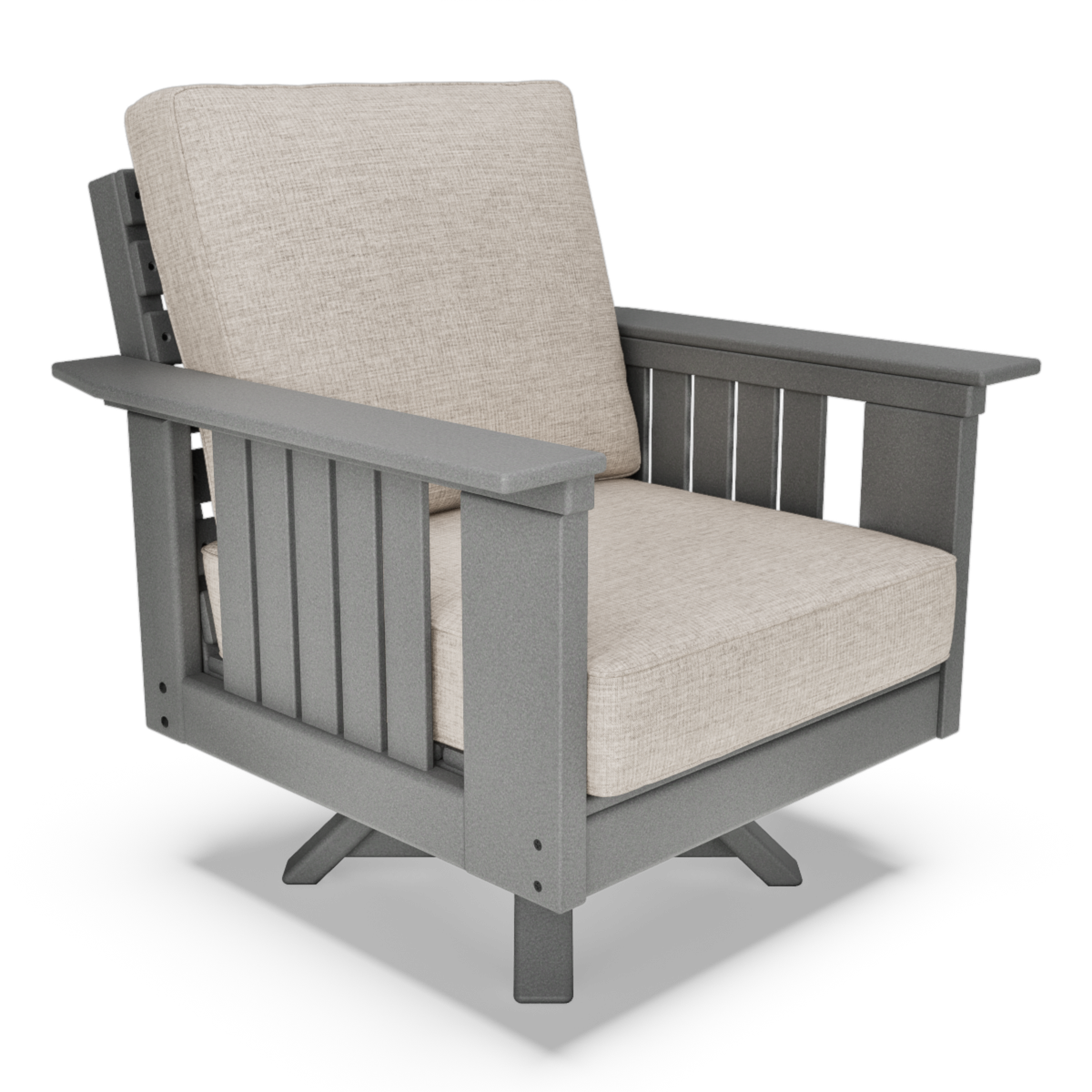 Jordan Cushioned Mission Swivel Chair