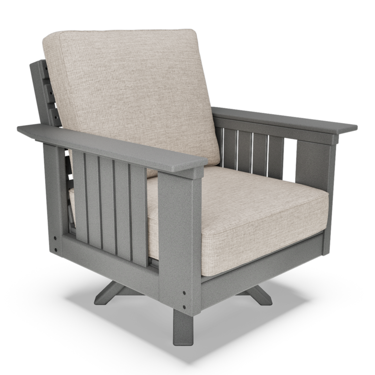 Jordan Cushioned Mission Swivel-Flex Chair