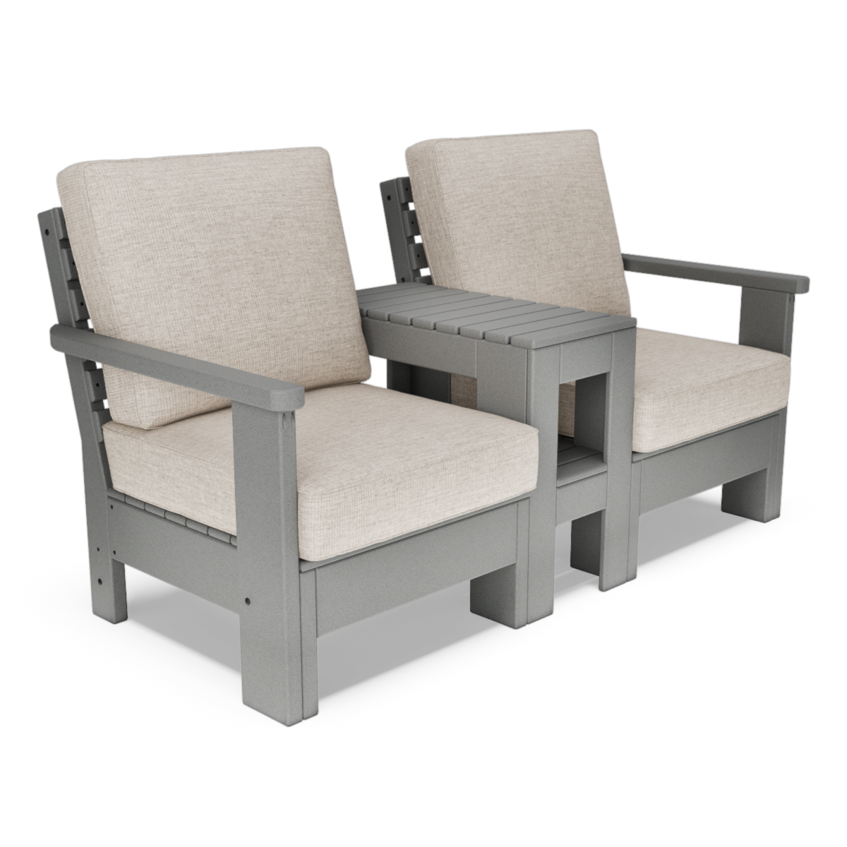 Jordan Cushioned Classic Rectangular Tete-A-Tete