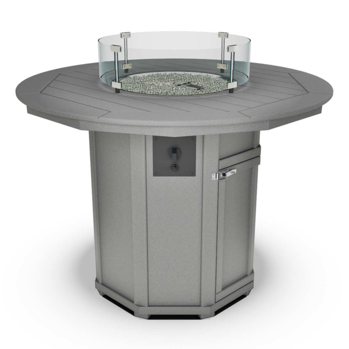 51" Round Framed Counter-Height Fire Table
