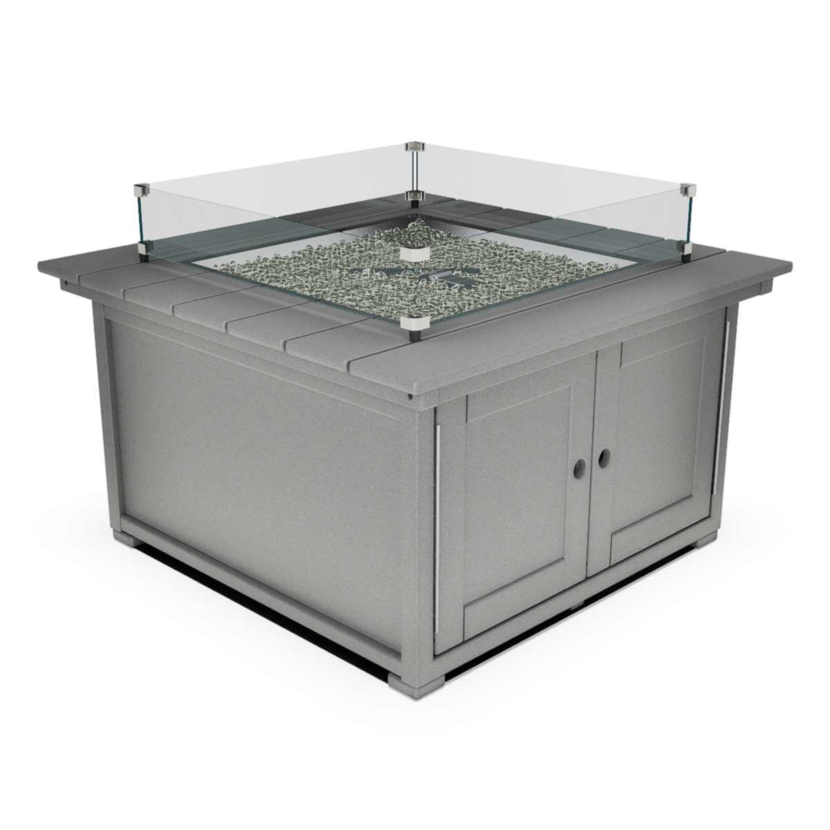 40" x 40" Square Coffee Height Fire Table