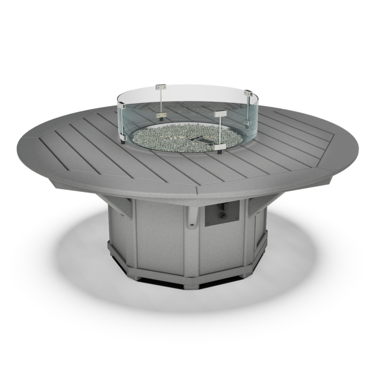 58" Round Framed Coffee Fire Table
