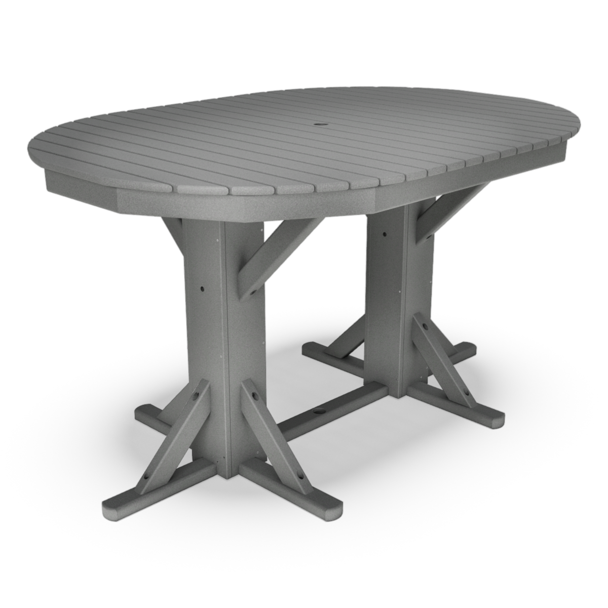 46" x 65" Oval Unframed Counter Table