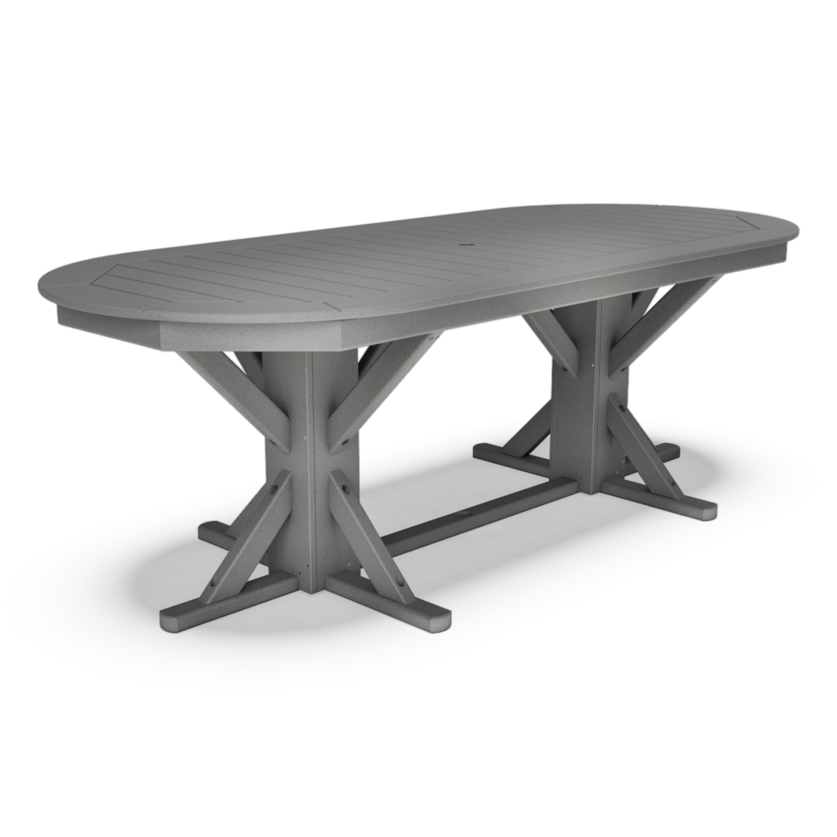 38" x 88" Oval Framed Dining Table