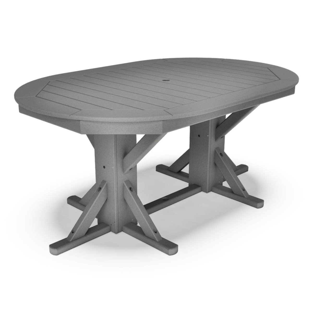 44" x 66" Oval Framed Dining Table