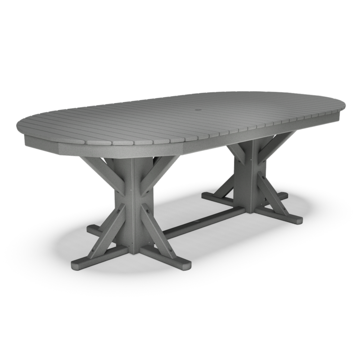 46" x 88" Oval Unframed Dining Table