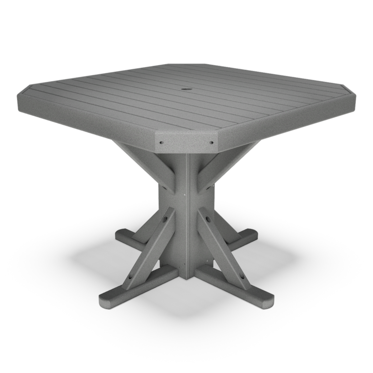 38" Square Framed Edge Dining Table